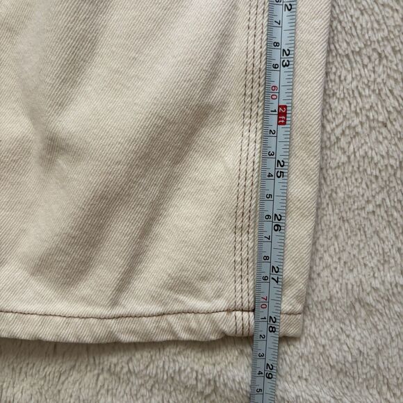 Cotton On Baggy Straight Leg Straight Fit Jeans Womens 30x28 Beige Casual - Picture 7 of 8